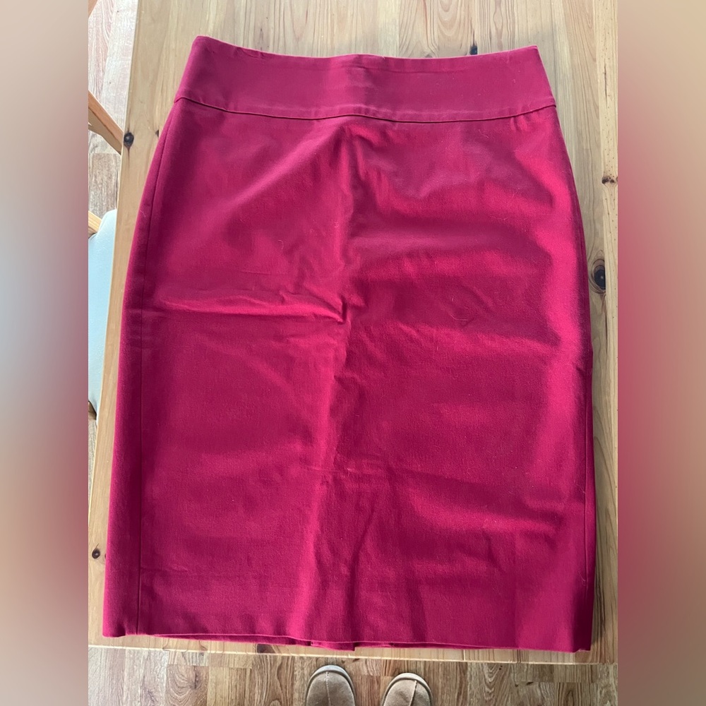 J. Crew Red Pencil Skirt No.2